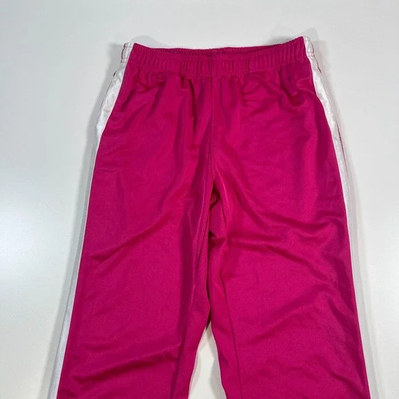 Nike Sweatpants Womens Small Pink Wide Leg Flare Satin Silky Shiny Swoosh Y2K - Picture 5 of 13